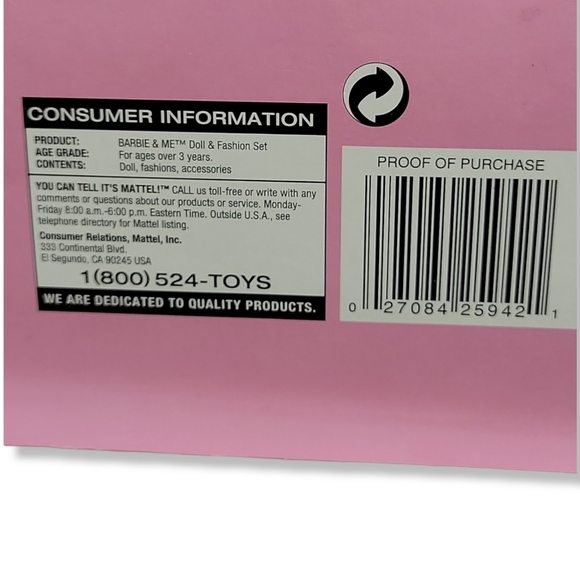 Barbie & Me Rare Soft Poseable Doll Boxed Auburn Ginger Hair H7294 - Picture 15 of 15